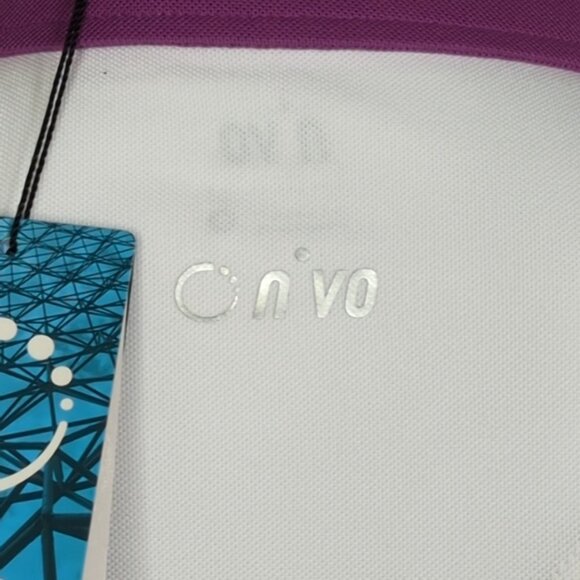 Nivo Sports Women’s Size S White Purple Golf Polo Shirt UV UPF 40 Quick Dry New - Picture 8 of 12